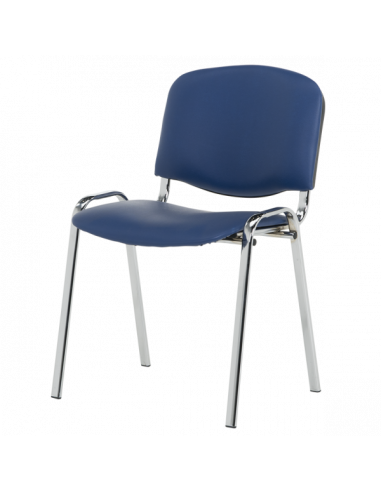 Посетителски стол Carmen 1135-1 LUX - тъмносин SC