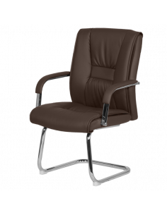 Посетителски стол Carmen 6540 - кафяв 2