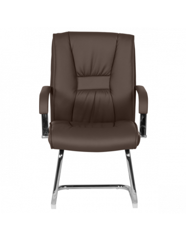 Посетителски стол Carmen 6540 - кафяв