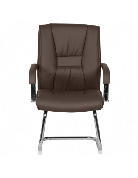 Посетителски стол Carmen 6540 - кафяв