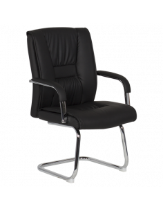 Посетителски стол Carmen 6540 - черен LUX