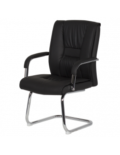 Посетителски стол Carmen 6540 - черен LUX 2