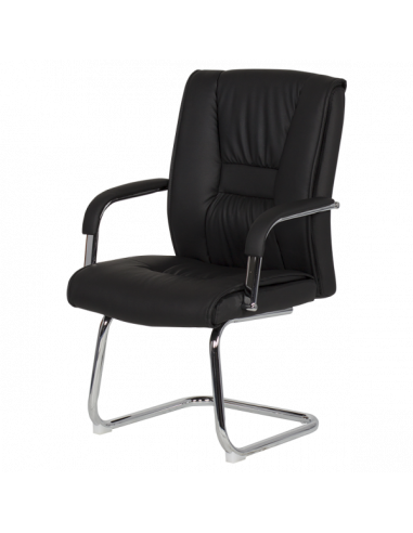 Посетителски стол Carmen 6540 - черен LUX