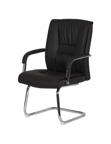 Посетителски стол Carmen 6540 - черен LUX