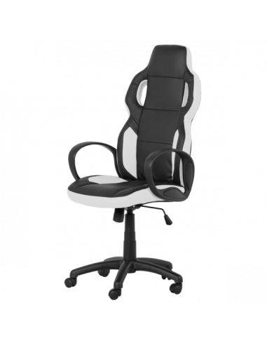 Геймърски стол Carmen 7510 - черно-бял