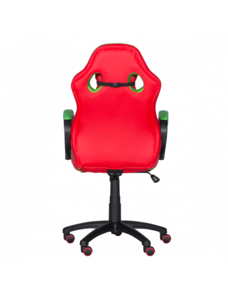 Геймърски стол с футболни мотиви Carmen 6304 - червено-зелен