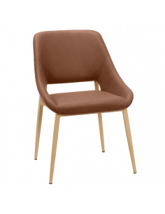 Трапезен стол LUTON - светлокафяв 7