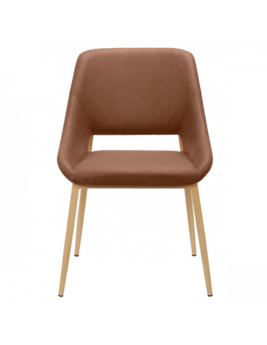 Трапезен стол LUTON - светлокафяв 7