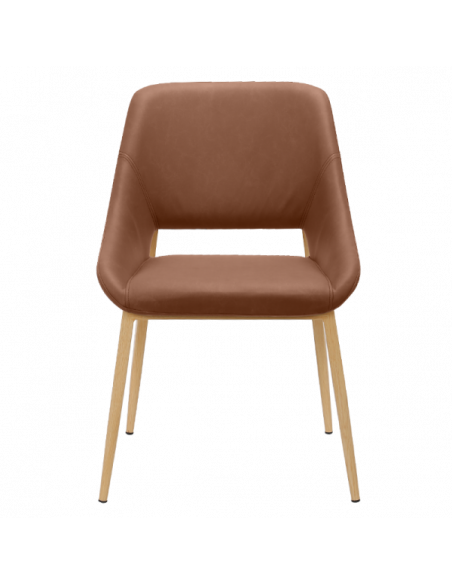 Трапезен стол LUTON - светлокафяв 7