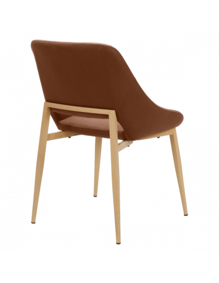 Трапезен стол LUTON - светлокафяв 7