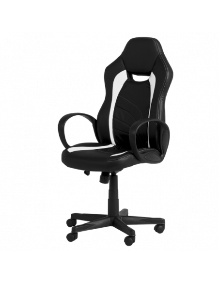 Геймърски стол Carmen 7525 - черно-бял