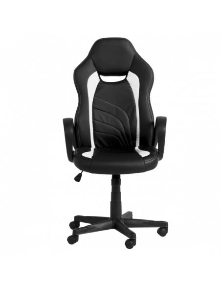 Геймърски стол Carmen 7525 - черно-бял