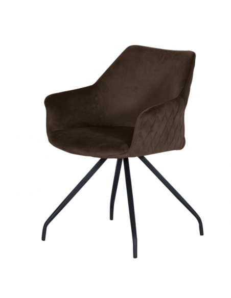 Трапезен стол KENDAL - кафяв BF 2