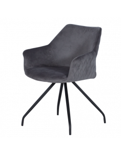 Трапезен стол KENDAL - тъмносив BF 2 2