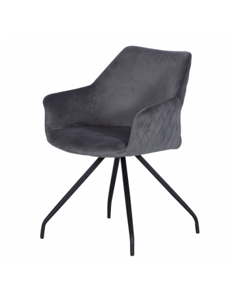 Трапезен стол KENDAL - тъмносив BF 2