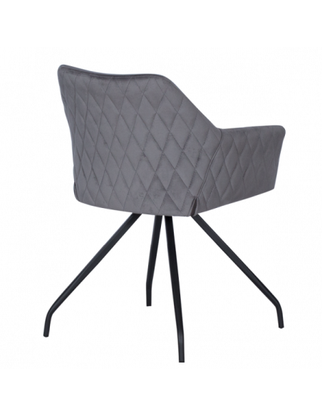 Трапезен стол KENDAL - тъмносив BF 2