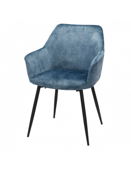 Трапезен стол TIPTON - син MJ 1