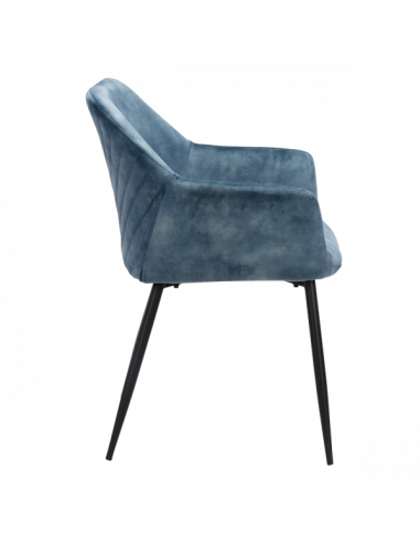 Трапезен стол TIPTON - син MJ 1