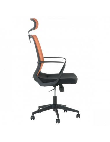 Президентски офис стол Carmen 7562 - черно - оранжево