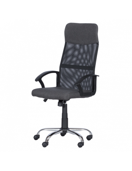 Президентски офис стол Carmen 6592-1 - сив-черен