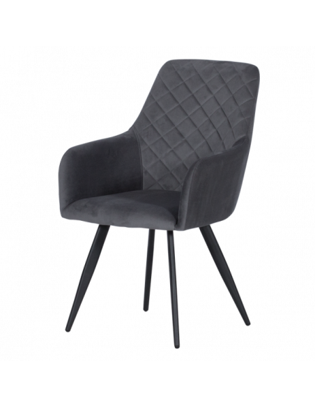 Трапезен стол ETON P - тъмносив HLR