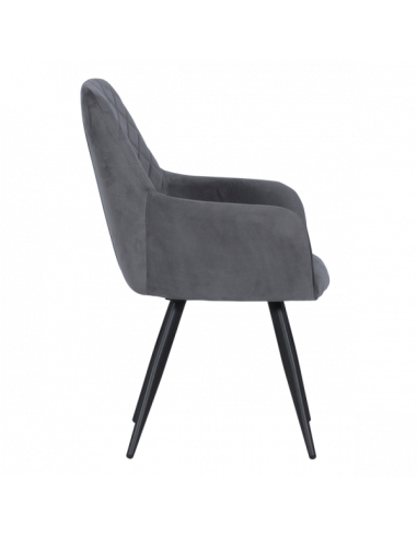 Трапезен стол ETON P - тъмносив HLR