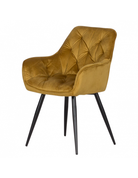 Трапезен стол LATINA - жълт