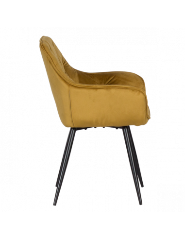 Трапезен стол LATINA - жълт