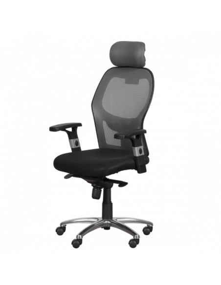 Ергономичен стол Carmen 7520 - черен - сив