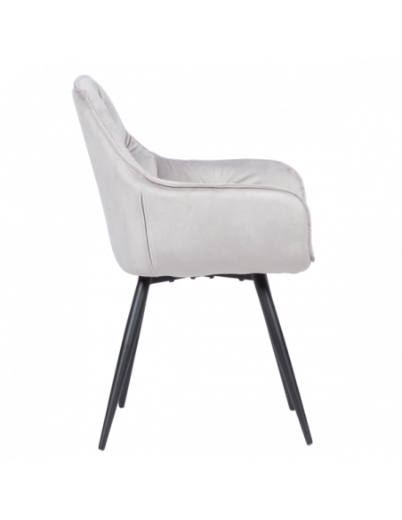 Трапезен стол LATINA - светлосив