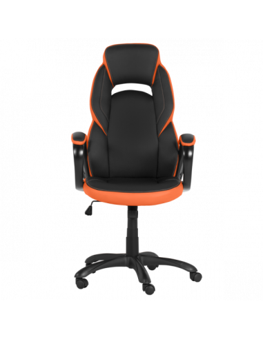 Геймърски стол Carmen 7511 - черно-оранжев