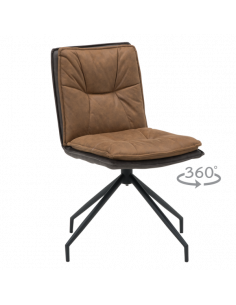 Трапезен стол RAMSEY - медено кафяв BF 1