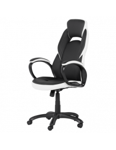 Геймърски стол Carmen 7511 - черно-бял 2