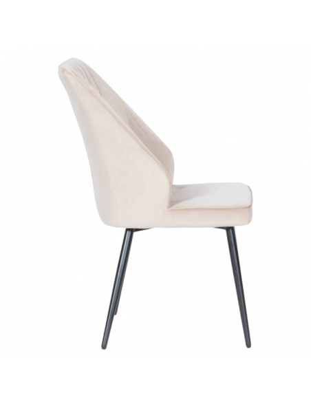 Трапезен стол LAREDO - светъл крем