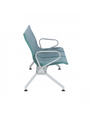 Посетителска пейка с 3 места Carmen CR-1037-3 - зелена