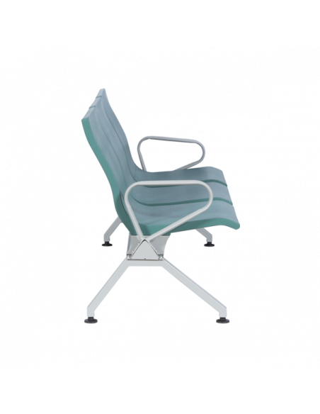 Посетителска пейка с 3 места Carmen CR-1037-3 - зелена