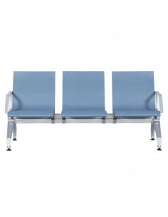 Посетителска пейка с 3 места Carmen CR-1034-4 - синя 2
