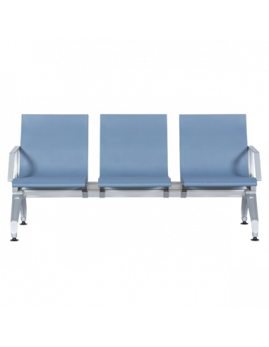 Посетителска пейка с 3 места Carmen CR-1034-4 - синя
