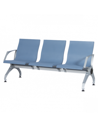 Посетителска пейка с 3 места Carmen CR-1034-4 - синя