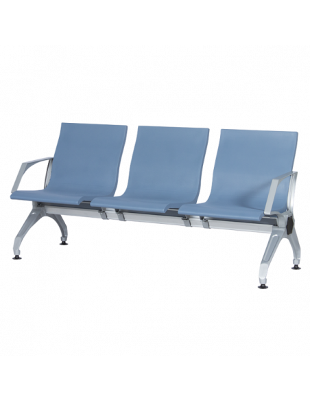 Посетителска пейка с 3 места Carmen CR-1034-4 - синя