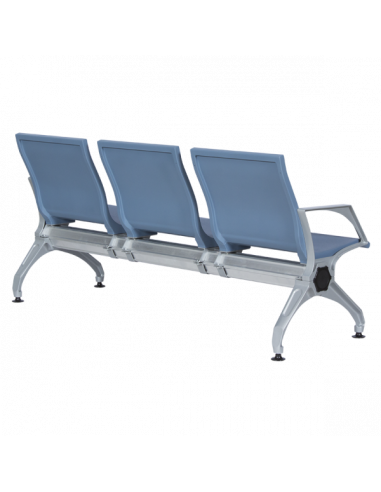 Посетителска пейка с 3 места Carmen CR-1034-4 - синя