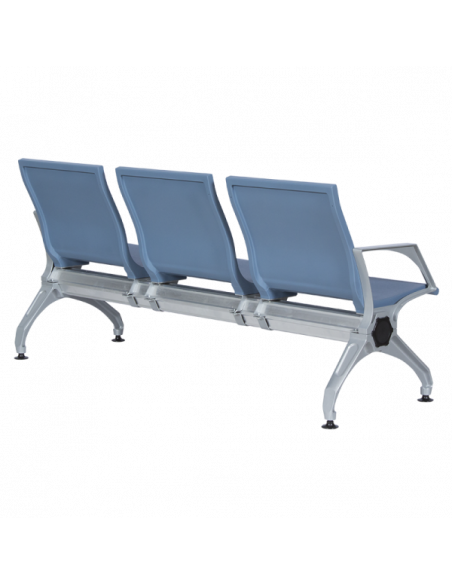 Посетителска пейка с 3 места Carmen CR-1034-4 - синя