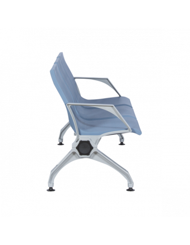 Посетителска пейка с 3 места Carmen CR-1034-4 - синя