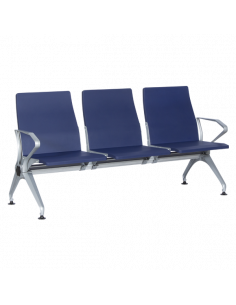 Посетителска пейка с 3 места Carmen CR-1036-3 - синя