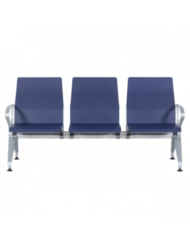 Посетителска пейка с 3 места Carmen CR-1036-3 - синя
