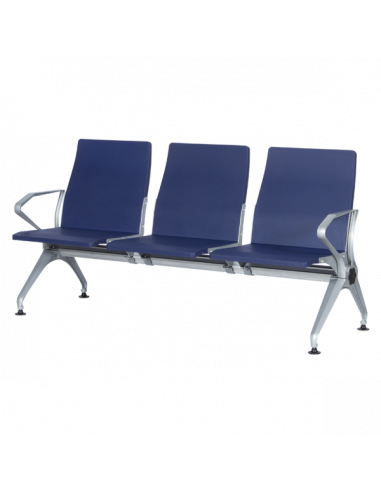Посетителска пейка с 3 места Carmen CR-1036-3 - синя