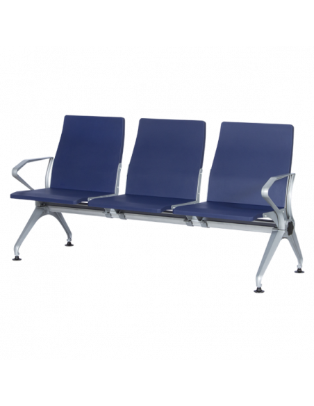 Посетителска пейка с 3 места Carmen CR-1036-3 - синя