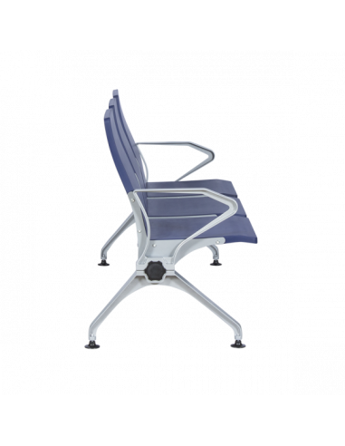 Посетителска пейка с 3 места Carmen CR-1036-3 - синя