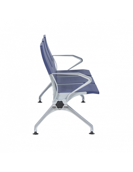 Посетителска пейка с 3 места Carmen CR-1036-3 - синя