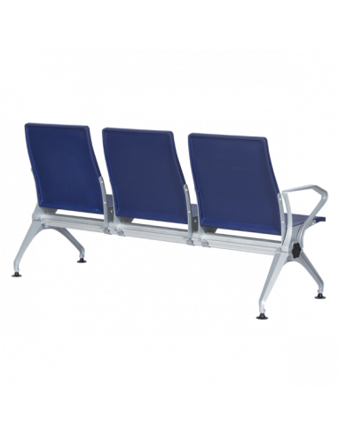 Посетителска пейка с 3 места Carmen CR-1036-3 - синя